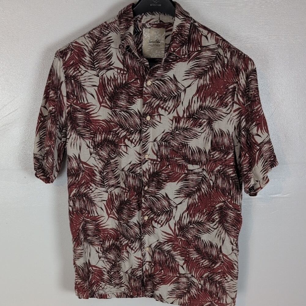Tasso Elba Island Silk and Linen Hawaiian Shirt